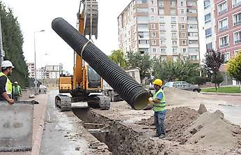 Erkilet'te güçlü yağmur suyu hattı projesi